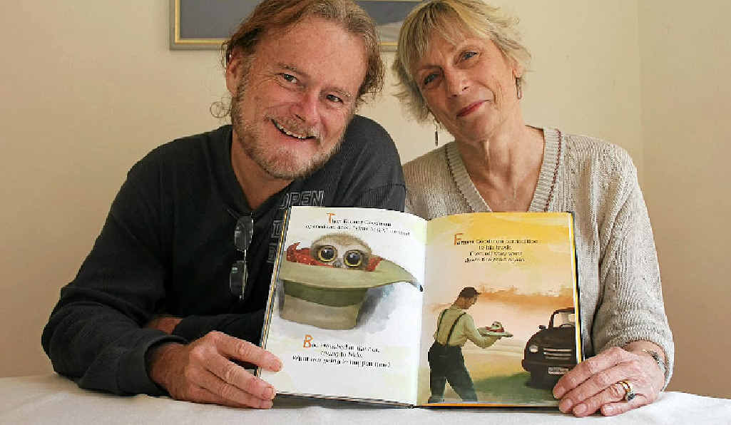 PROMOTING READING: Illustrator Glen Vause and author Wendy Lawrence with their book Boo and the Big Storm. PROMOTING READING: Illustrator Glen Vause and author Wendy Lawrence with their book Boo and the Big Storm.